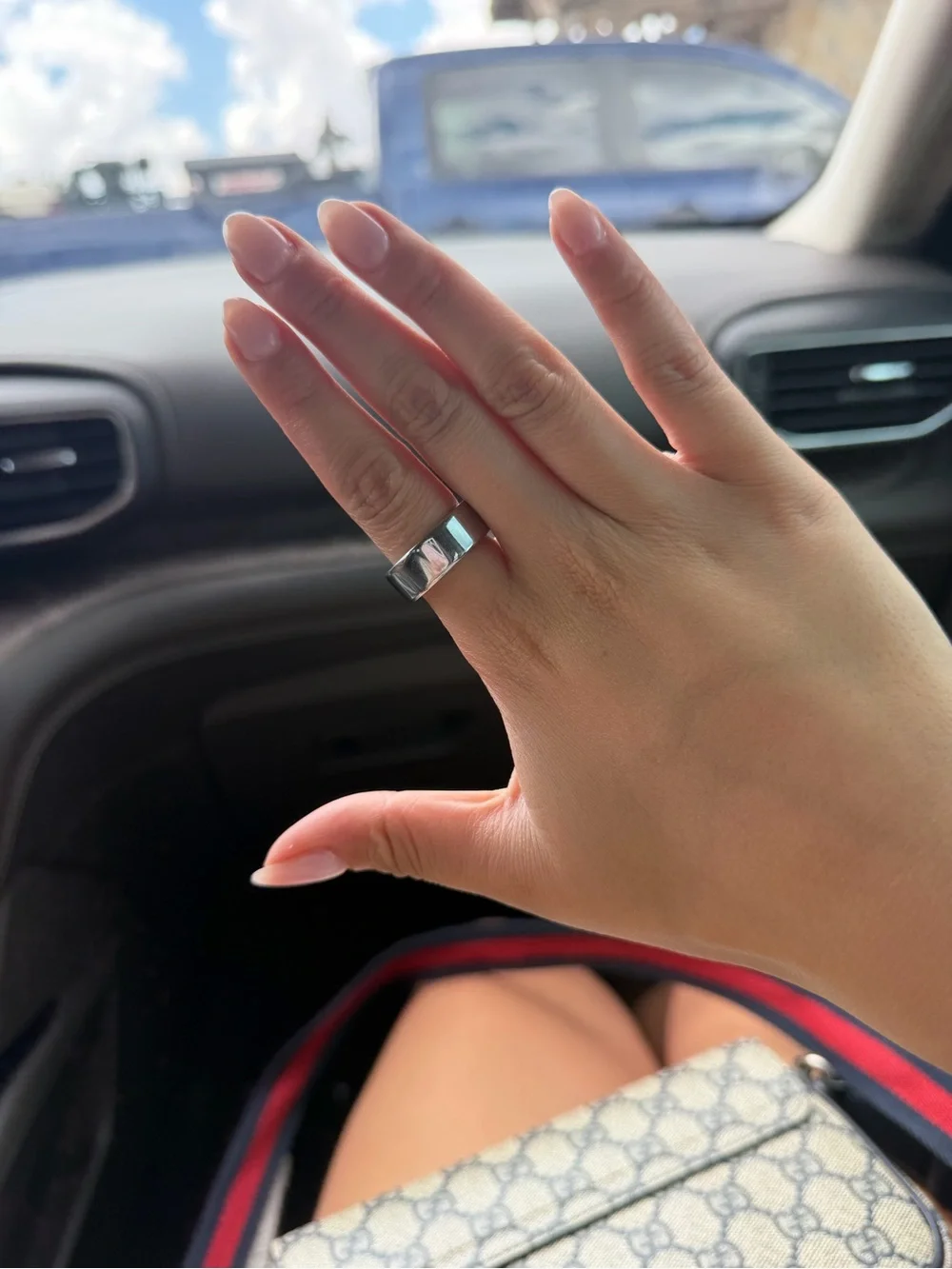 Oura Silver Smart Ring with Polished Finish